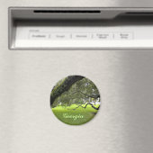 Prachtige Georgia Eiken en Groene Gazon Magneet (Insitu (Vaatwasser))