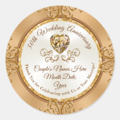 Prachtige gepersonaliseerde 50e Jubileum Stickers (Voorkant)