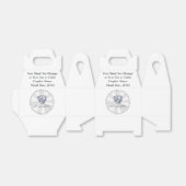 Prachtige gepersonaliseerde, elegante bruiloft gun bedankdoosjes (Uitgevouwen)