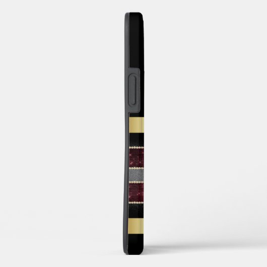 Prachtige gepersonaliseerde gouden / zwarte iPhone Case-Mate iPhone Case (Achterkant / Rechts)