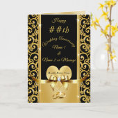 Prachtige gepersonaliseerde Jubileum Kaarten elk j (Gele Bloem)