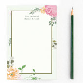 Prachtige , gepersonaliseerde receptionist post-it® notes