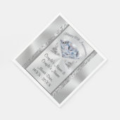 Prachtige gepersonaliseerde servetten van het 60e (Hoek)