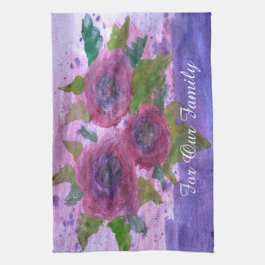 Prachtige gepersonaliseerde theedoek (Verticaal)