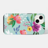 Prachtige geschilderde bloemen iPhone hoesje (Achterkant horizontaal)
