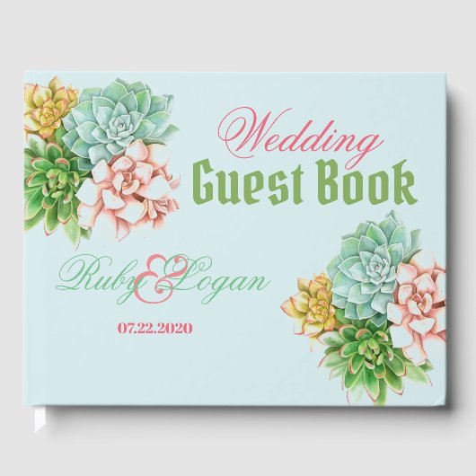 Prachtige geslaagde bruiloft gastenboek (Voorkant)