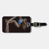 Prachtige gesuspendeerde zijderoute bagagelabel (Voorkant horizontaal)