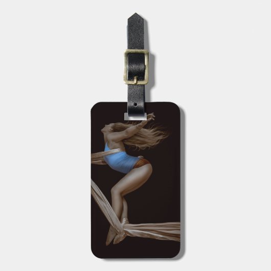 Prachtige gesuspendeerde zijderoute bagagelabel (Voorkant verticaal)