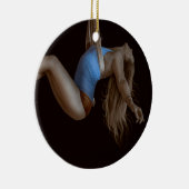 Prachtige gesuspendeerde zijderoute keramisch ornament (Rechts)