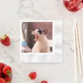 Prachtige gevaarlijke kat servetten (Insitu)