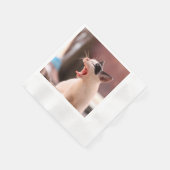 Prachtige gevaarlijke kat servetten (Hoek)