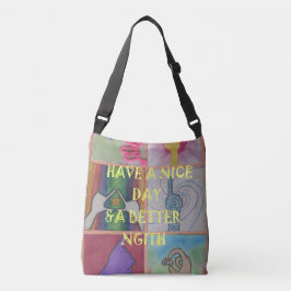 Prachtige geweldige beleving van een leuke dag. crossbody tas
