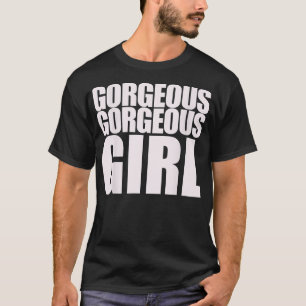 Prachtige geweldige Girl BFF Funny Meme op BACK T-shirt