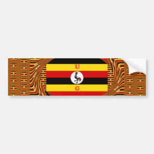 Prachtige geweldige Hakuna Matata Lovely Uganda Co Bumpersticker