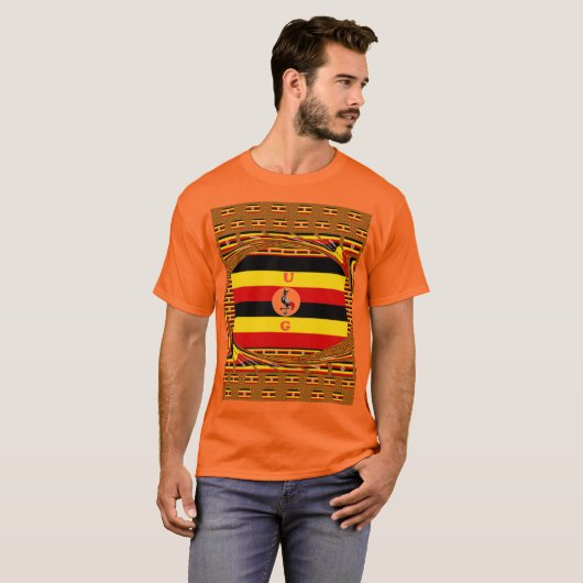 Prachtige geweldige Hakuna Matata Lovely Uganda Co T-shirt (Voorkant volledig)