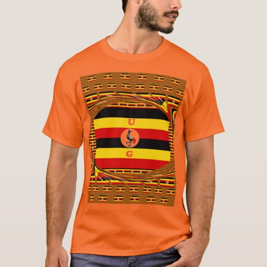 Prachtige geweldige Hakuna Matata Lovely Uganda Co T-shirt (Voorkant)