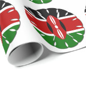 Prachtige geweldige Jambo Kenya-vlag Cadeaupapier (Rol Hoek)