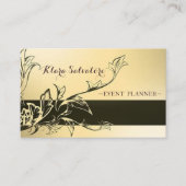 Prachtige Geweldige, moderne gouden zwarte ventila Visitekaartje (Voorkant)