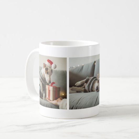 Prachtige Geweldige Mok voor kerstfotocollage (Voorkant links)