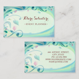 Prachtige, Geweldige, mooie groene bloemen Visitekaartje