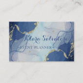 Prachtige Geweldige, prachtige blauwe marmer Visitekaartje (Voorkant)