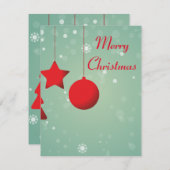 Prachtige, Geweldige, prachtige kerstzalen Feestdagenkaart (Voorkant / Achterkant)