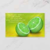 Prachtige geweldige, prachtige, prachtige groene L Visitekaartje (Achterkant)