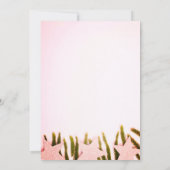 Prachtige, geweldige, roze nieuwjaarsuitnodiging kaart (Achterkant)