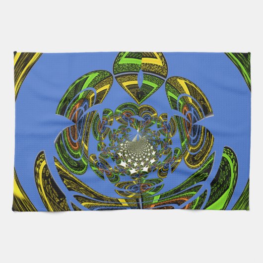 Prachtige geweldige schattige Afrikaanse Blue Desi Theedoek (Horizontaal)