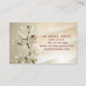 Prachtige Geweldige schoonheidsorchidee Visitekaartje (Achterkant)