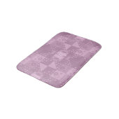 Prachtige gewone lila patchwork badmat (Gekanteld)