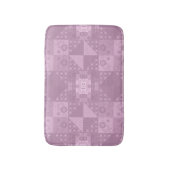 Prachtige gewone lila patchwork badmat (Voorkant Verticaal)