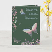 Prachtige gezegende Ramadan - Groeten Kaart (Gele Bloem)