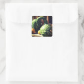 Prachtige Giant Gourds-Natuur Vierkante Sticker (Tas)