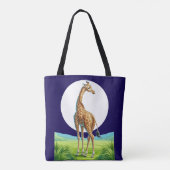 Prachtige giraf tote bag (Achterkant)