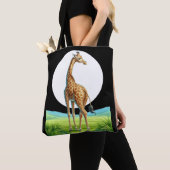 Prachtige giraf tote bag (Dichtbij)