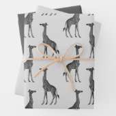 Prachtige Giraffe Inpakpapier Vel (In situ)