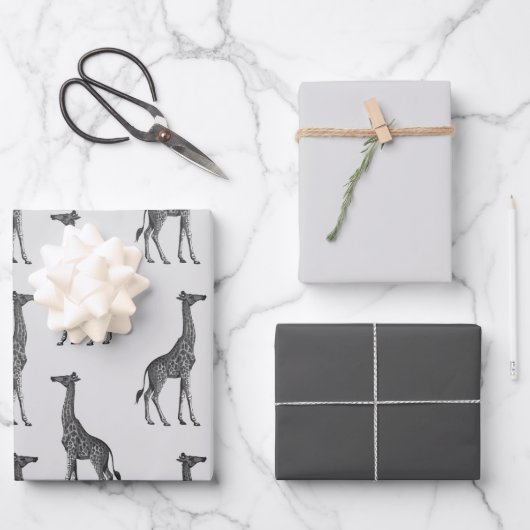 Prachtige Giraffe Inpakpapier Vel (Voorkant)