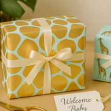 Prachtige Giraffe Print Mint en Gold