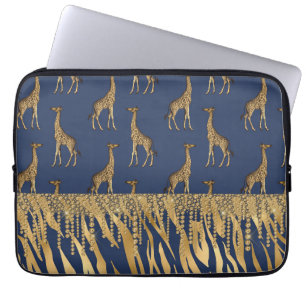 Prachtige Giraffe voor het afdrukken van dieren - Laptop Sleeve