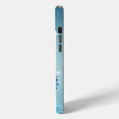 prachtige gladde blauwe vlinder Case-Mate iPhone case (Achterkant / Links)