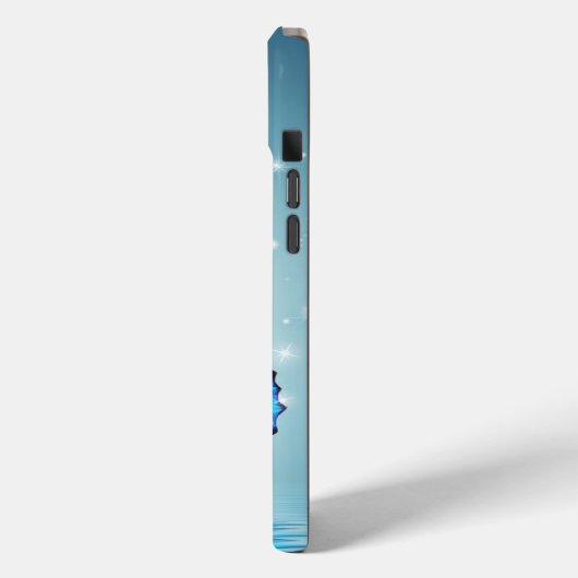 prachtige gladde blauwe vlinder Case-Mate iPhone case (Achterkant / Links)