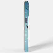 prachtige gladde blauwe vlinder Case-Mate iPhone case (Achterkant / Rechts)