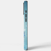 prachtige gladde blauwe vlinder Case-Mate iPhone case (Achterkant / Links)