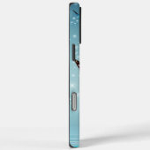 prachtige gladde blauwe vlinder Case-Mate iPhone case (Achterkant / Rechts)