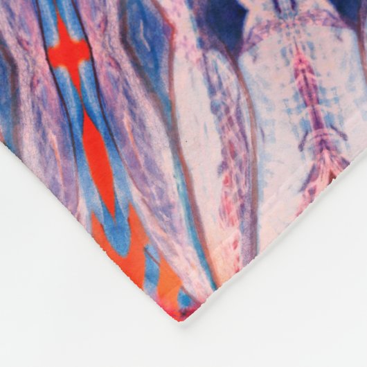 prachtige gladde patroondeken fleece deken (Hoek)