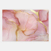Prachtige Glam Gouden Blush Roze Bruidsfeest Inpakpapier Vel (Voorkant 2)