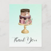 Prachtige Glam Party Cake dank u Briefkaart (Voorkant)