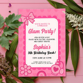 Prachtige Glamoureuze Verjaardag Sjabloon Kaart