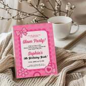 Prachtige Glamoureuze Verjaardag Sjabloon Kaart